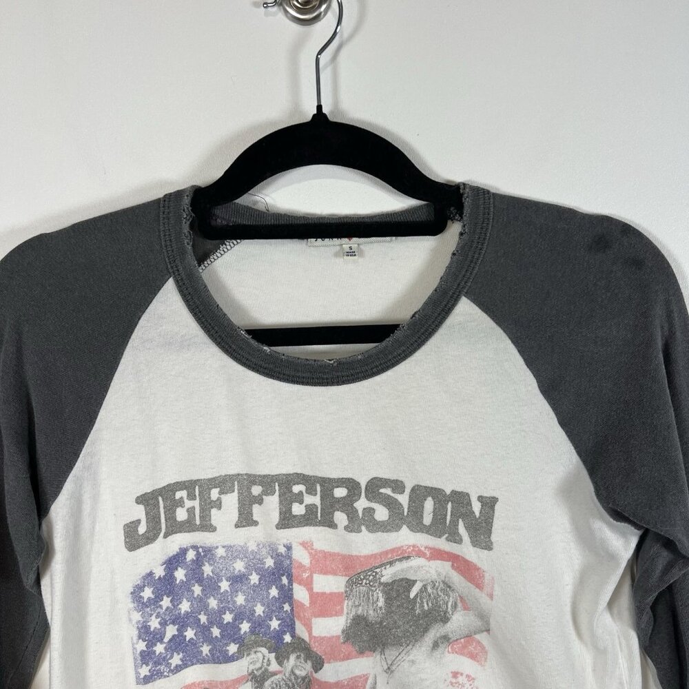 Junk Food Jefferson Airplance Ringer the Retro t-shirt‎ Soft Fine Jersey Small - Picture 3 of 9
